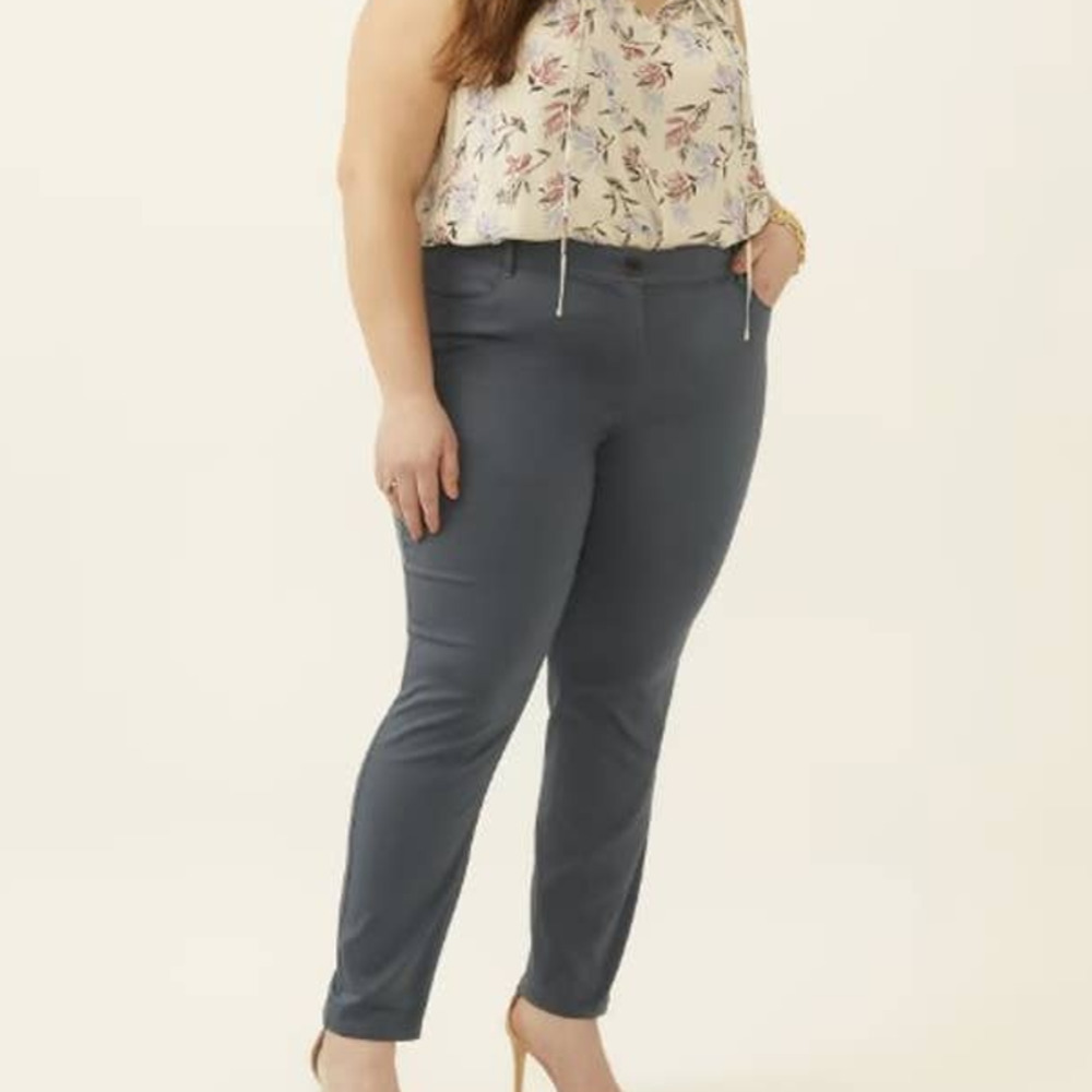 RYAN WYLDE Paris Cropped Pant color gray sz 5x /30W